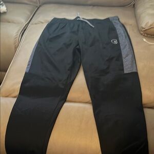 Black and Gray Athletic Pants